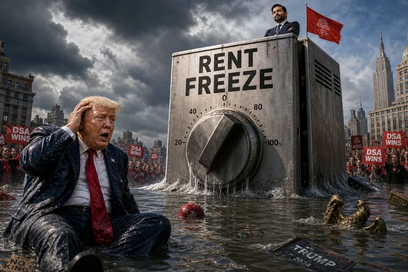 Trump Rattled By Mamdani Rent Freeze As DSA Wins Spark GOP Panic