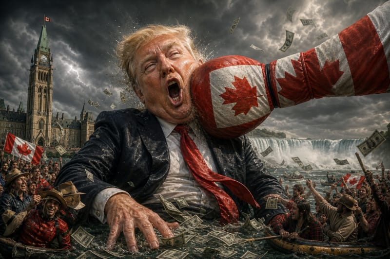 Trump Ignites Trade War With Canada as MAGA Bully Tactics Blow Up in His Face