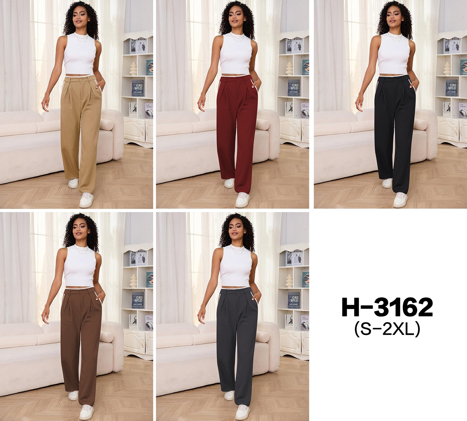 Relaxed-Fit Straight-Leg Pants