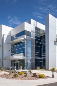 Austin Tech Tower commercial office in Austin, TX - before professional painting by Moorhouse Coating