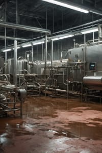 Meat Processing Facility meat processing in Tucson, AZ - before professional painting by Moorhouse Coating