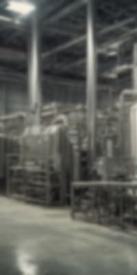 Beverage processing facility before FDA compliant coating