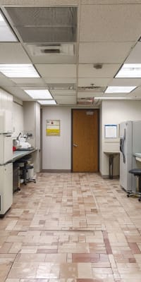 Pharmaceutical research lab before cleanroom coating