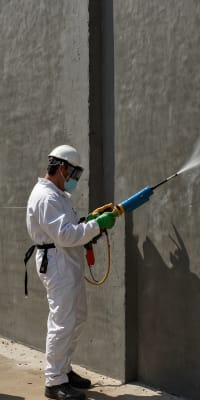 Professional anti-graffiti coating application
