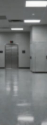 Cleanroom interior with anti-static coating systems