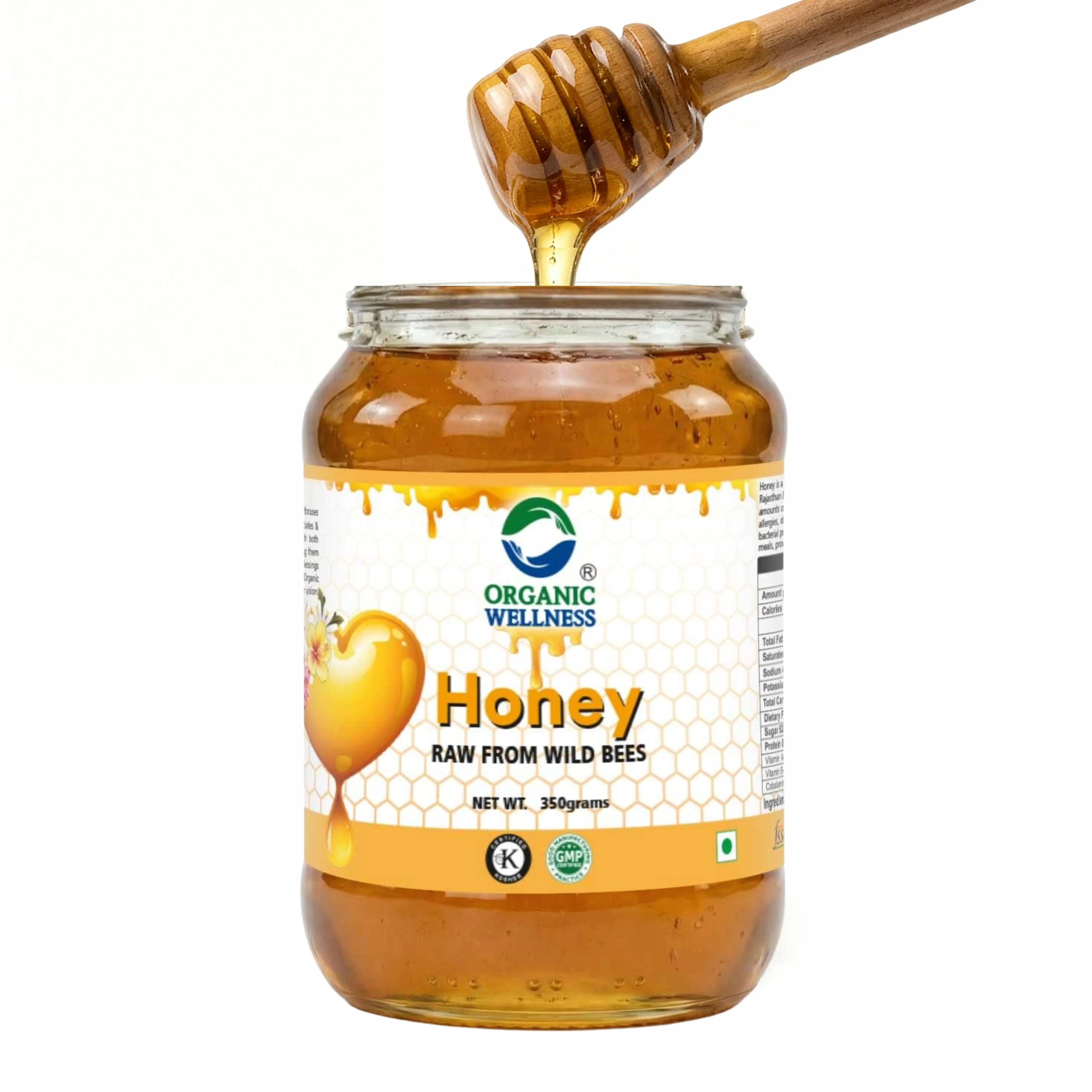 Organic Wellness Honey - 350 grams Bottle