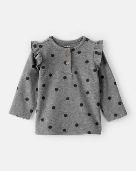 Camisetas Gris Carter's Bebé Niña Algodón