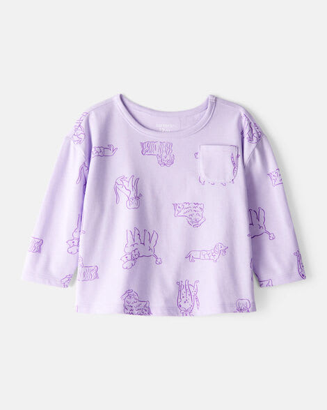 Camisetas Morado Carter's Bebé Niña Algodón