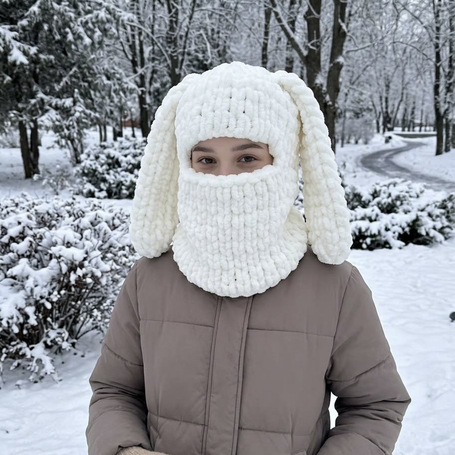 Плюшева балаклава Зайчик