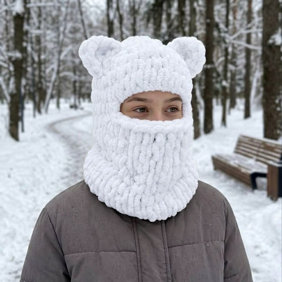 Плюшева балаклава Котик