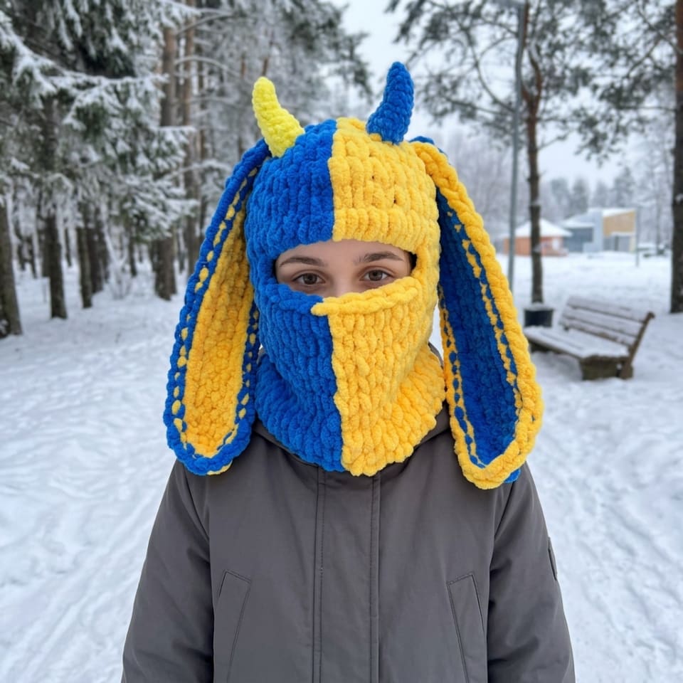 Балаклава Зайчик з ріжками