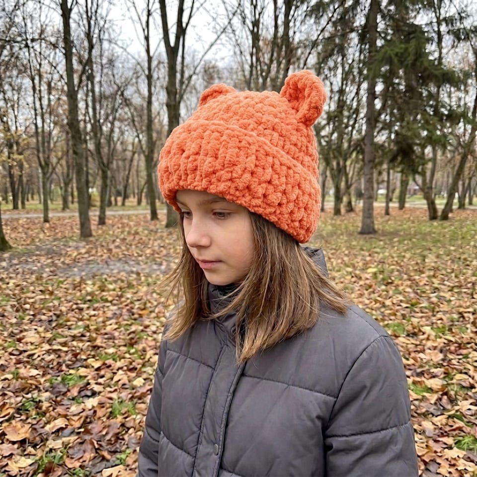 Шапка Ведмедик