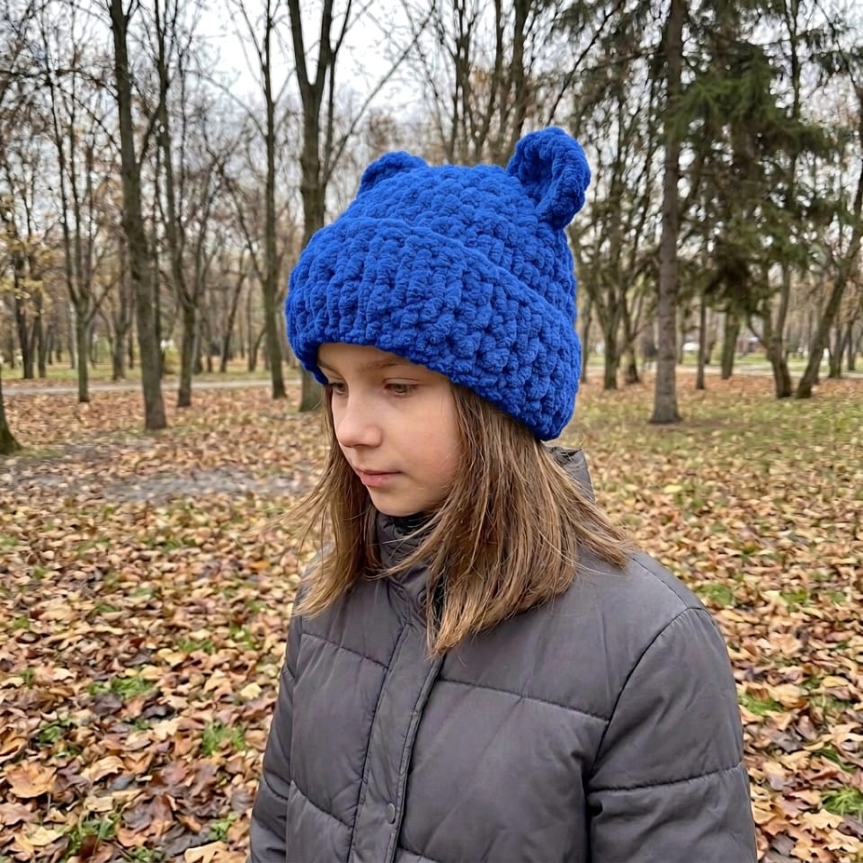 Шапка Ведмедик