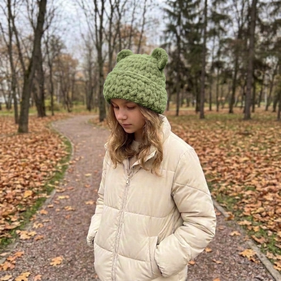 Шапка Ведмедик