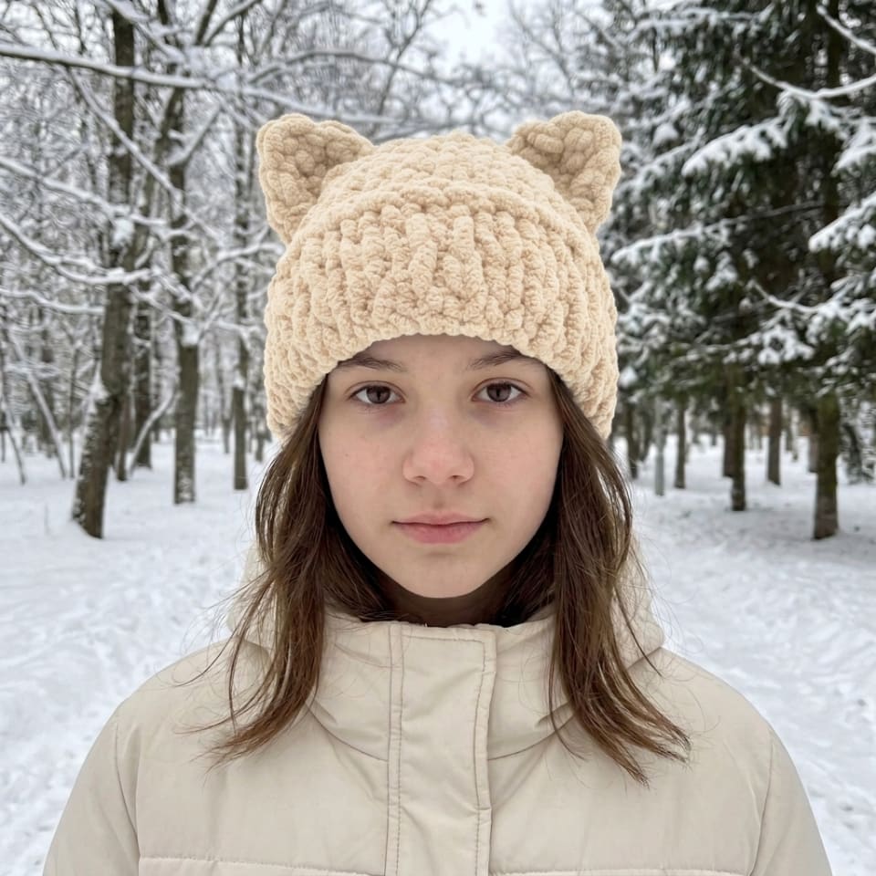 Шапка Котик