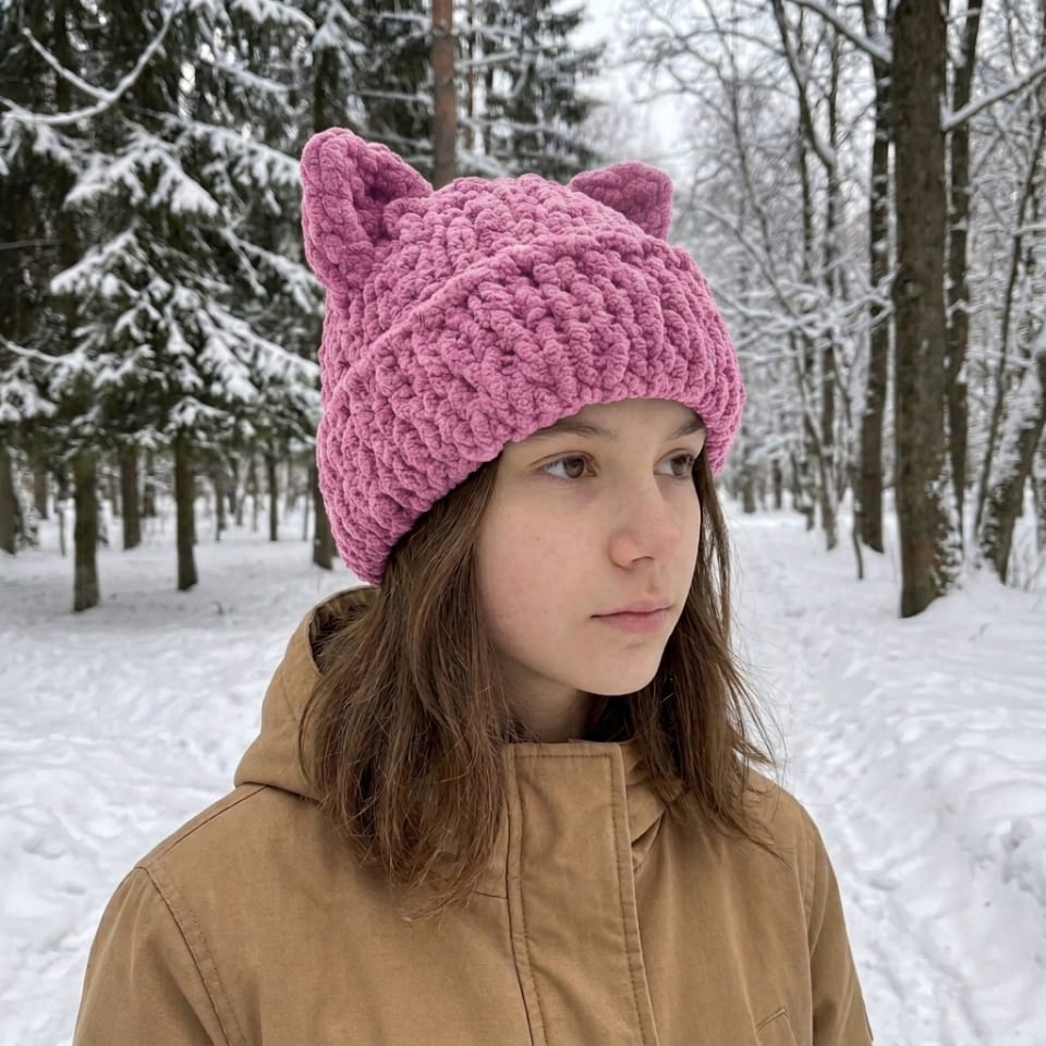 Шапка Котик