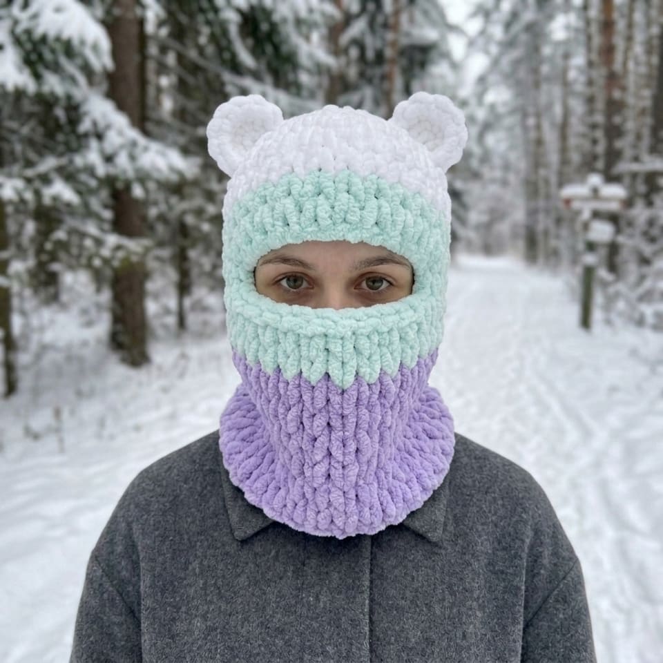 Балаклава Ведмедик (триколірна)
