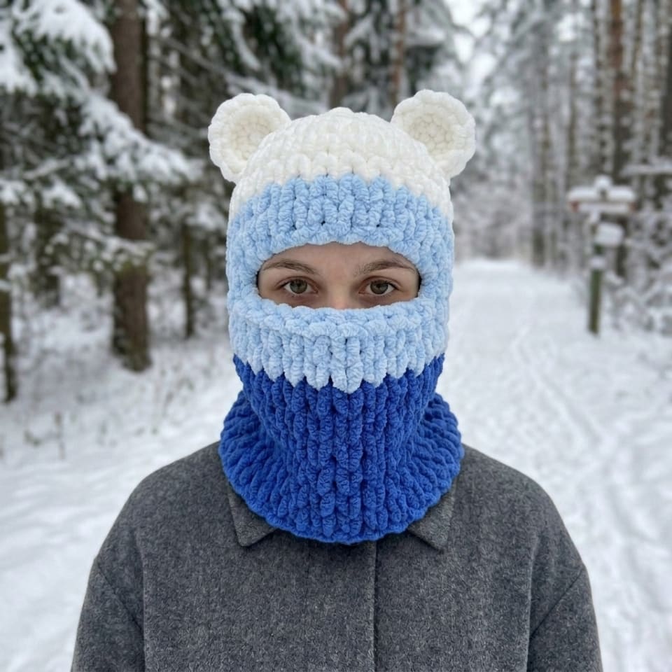 Балаклава Ведмедик (триколірна)