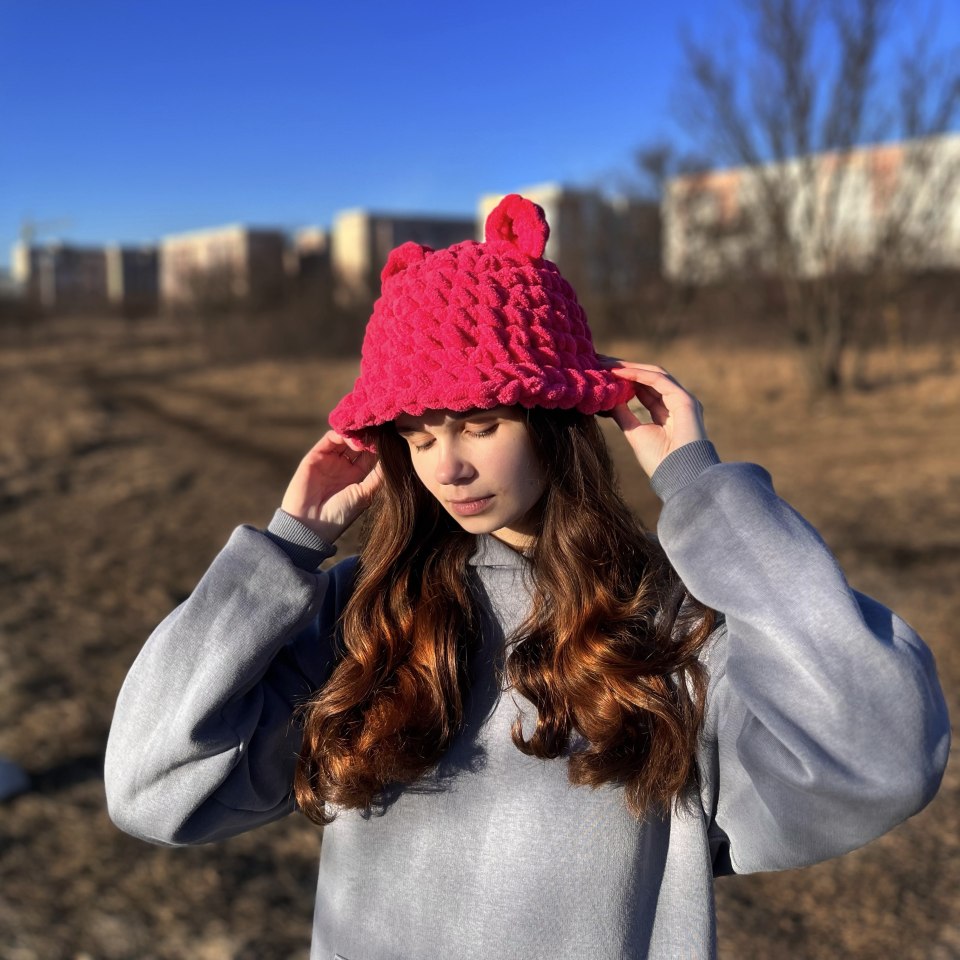 Плюшева панамка Ведмедик