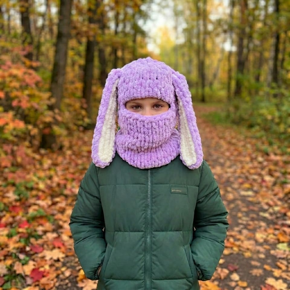 Балаклава Зайчик (короткі двоколірні вуха)