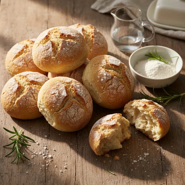 Franska crusty rolls