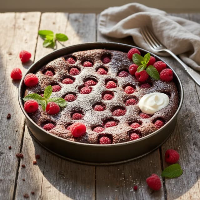 Hallonkladdkaka