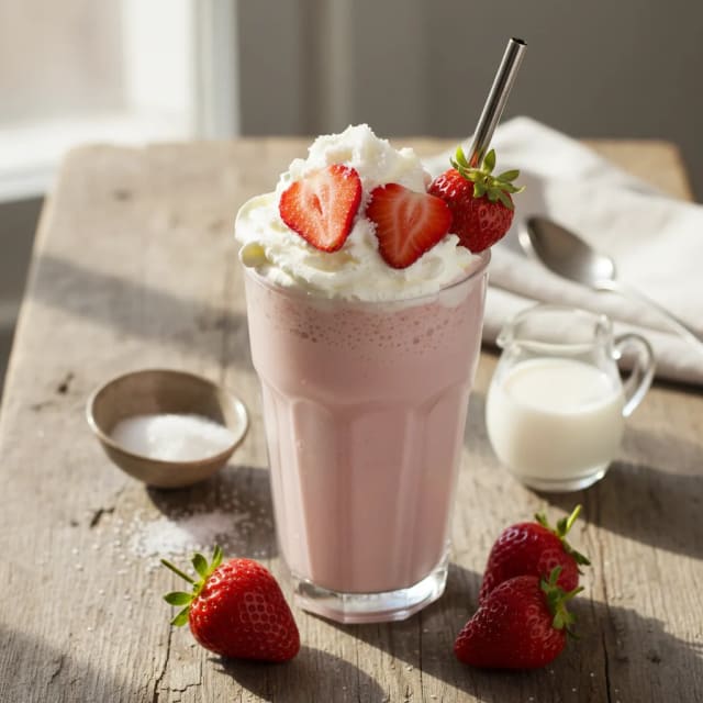 Jordgubbsmilkshake