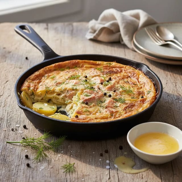 Laxpudding med Dill