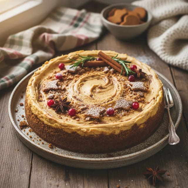 Mjuk pepparkakscheesecake