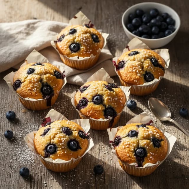 Muffins med blåbär