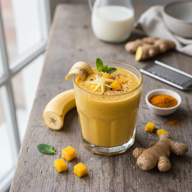 Smoothie med mango och curcuma