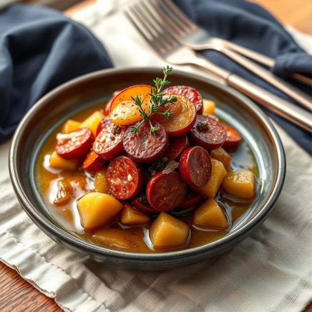 Ciderkokt Chorizo med Äpple och Timjan