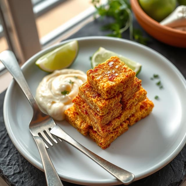 Friterad Halloumi med Frisk Limeaioli