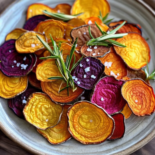 Krispiga Rotsakschips med Flingsalt och Rosmarin