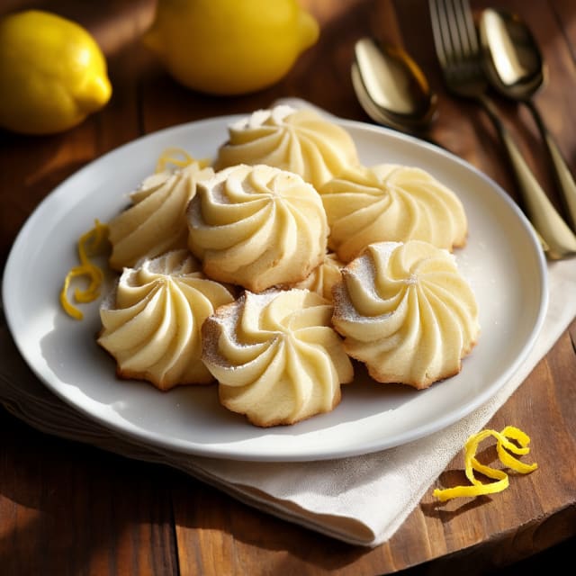 Spritsade Citronkakor
