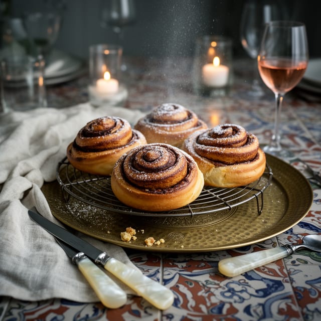 Tangzhong-kanelbullar med kardemumma