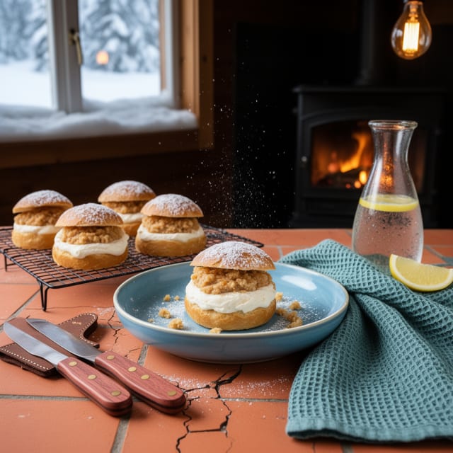 Semlor med mandelmassa