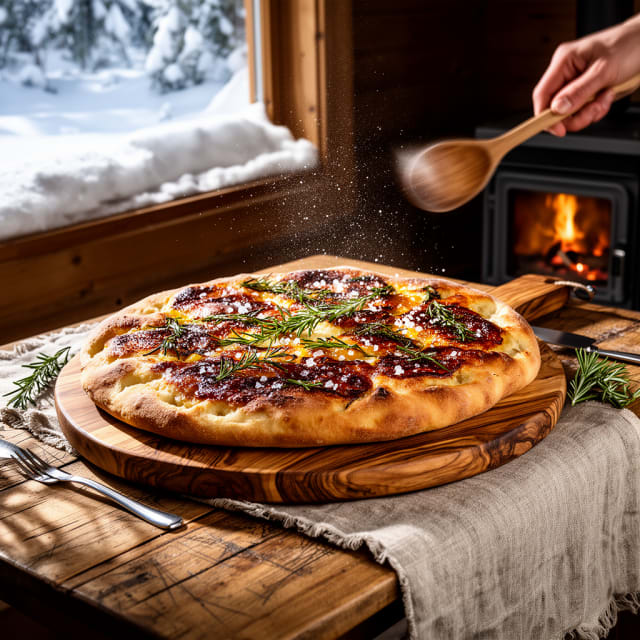 Surdegsfocaccia med rosmarin