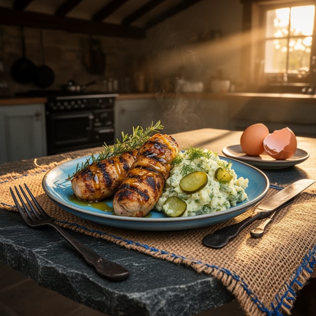 Grillade kycklingklubbor med honung och senap