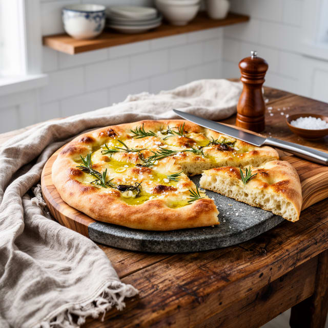 Surdegsfocaccia med rosmarin