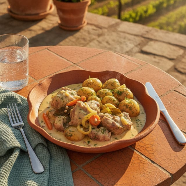 Lammdillkött på vårlamm med färskpotatis