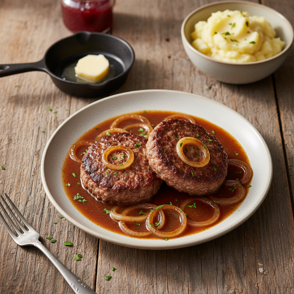 Hemlagad Pannbiff med Löksky