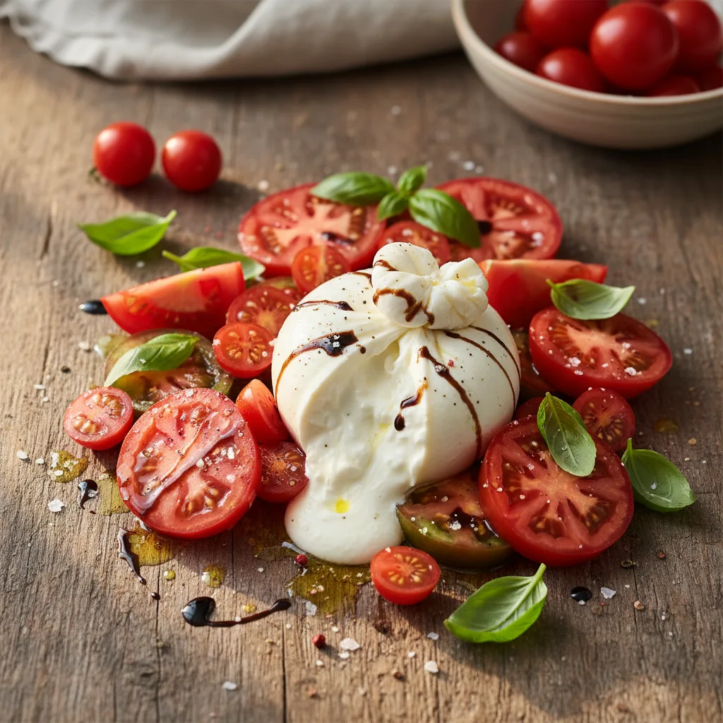 Caprese med burrata