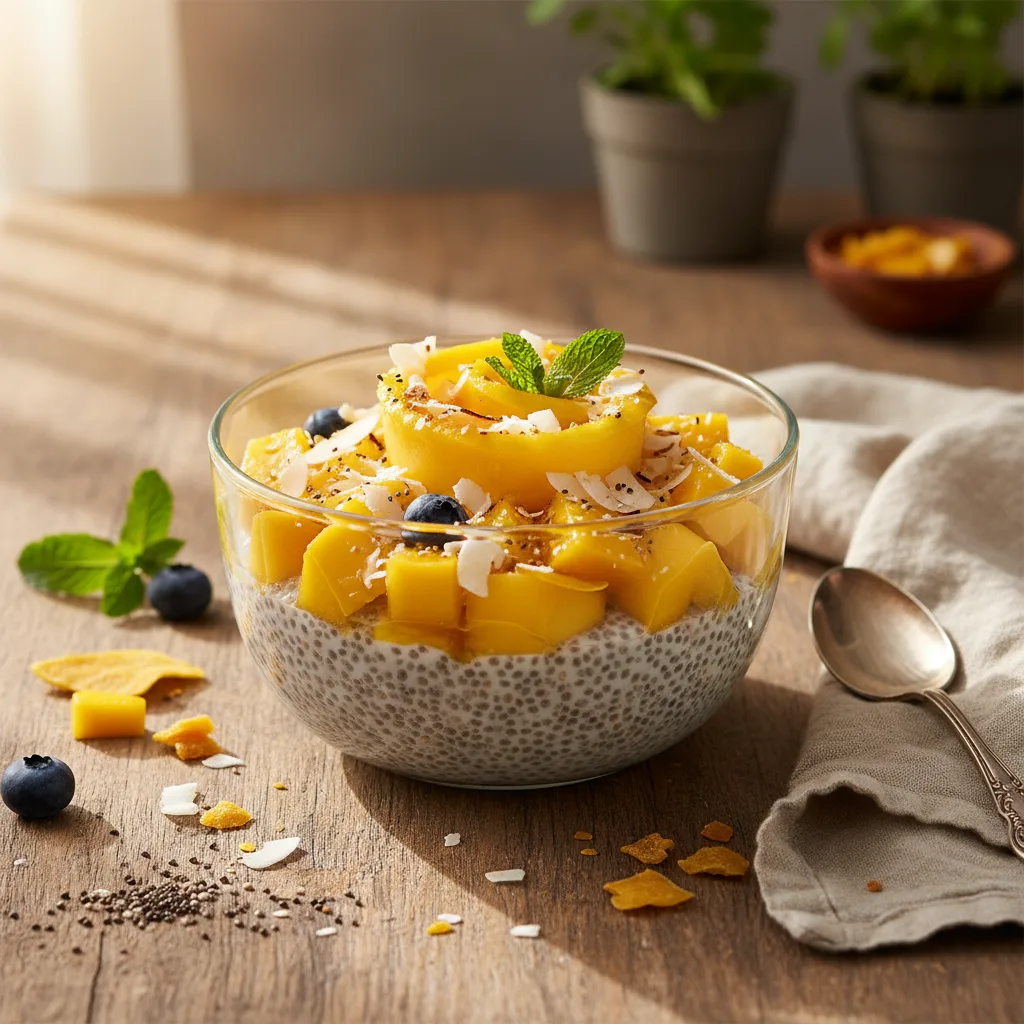 Chiapudding med mango