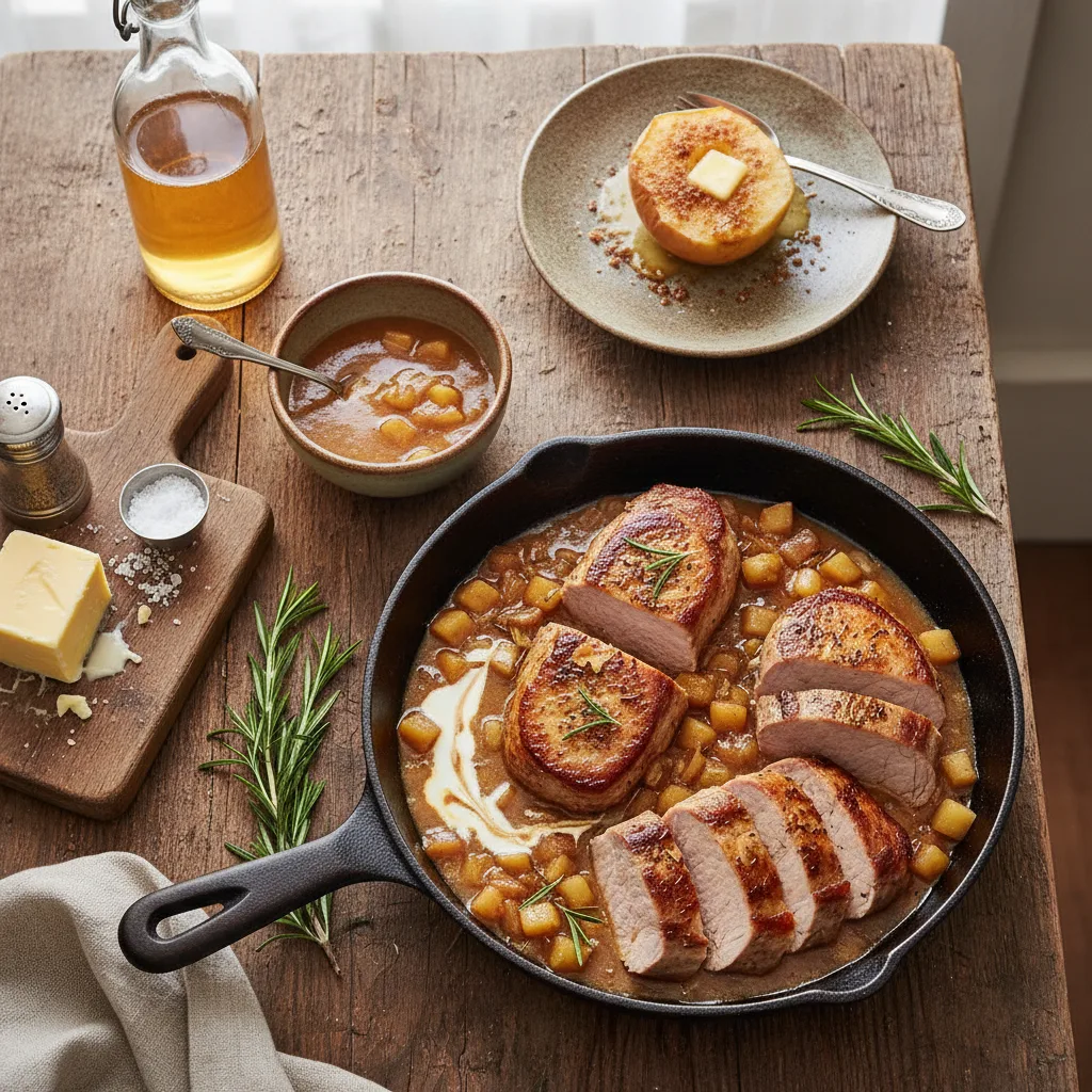 Fläskfilé med Äppelsås