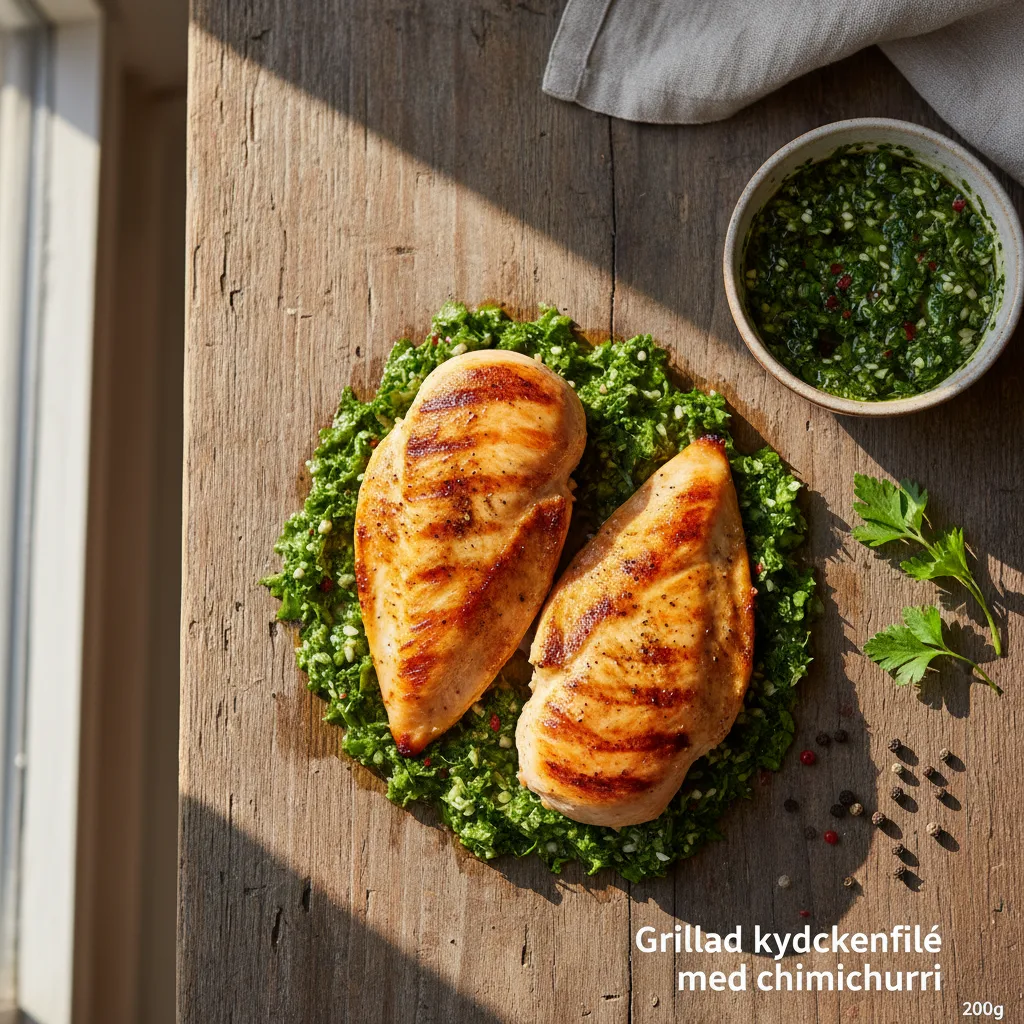 Grillad kycklingfilé med chimichurri