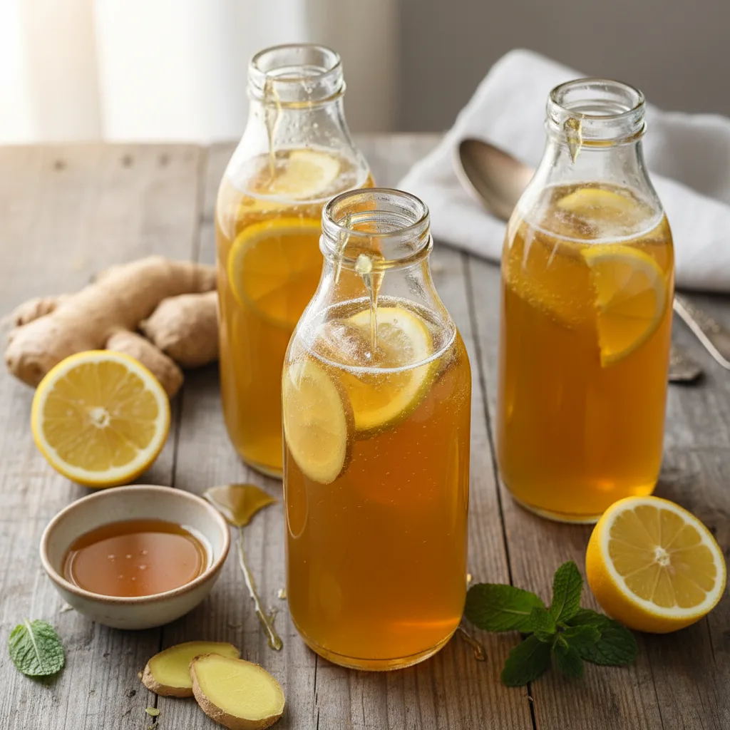 Kombucha med ginger och citron