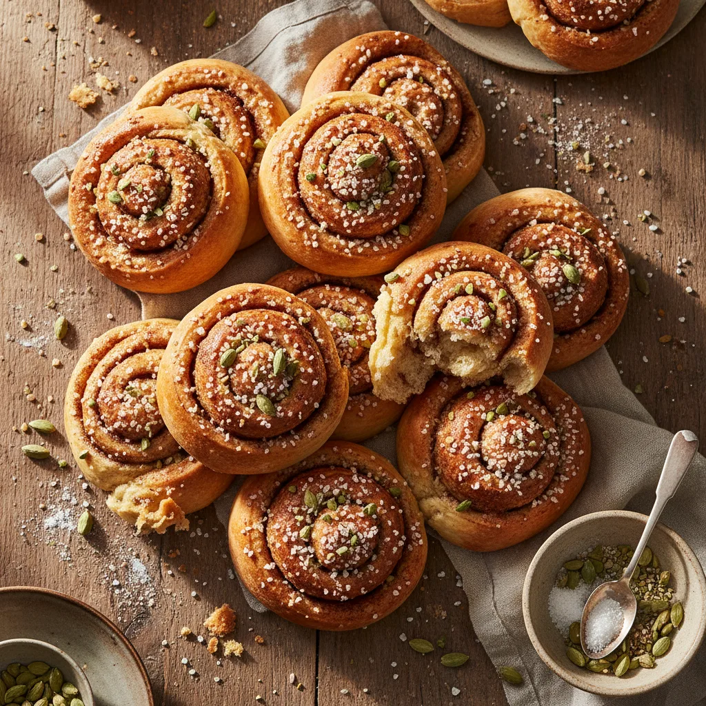 Kanelbullar med kardemumma