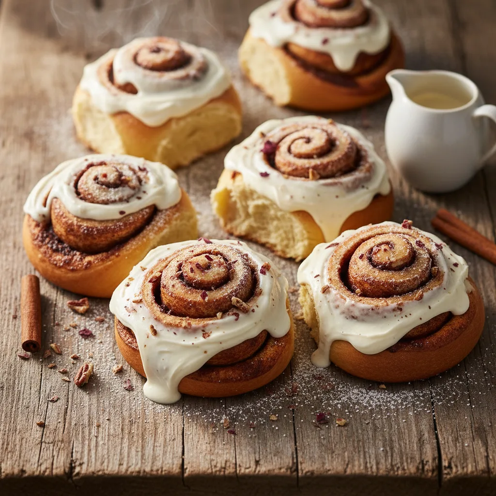 Kanelsnäckor med frosting