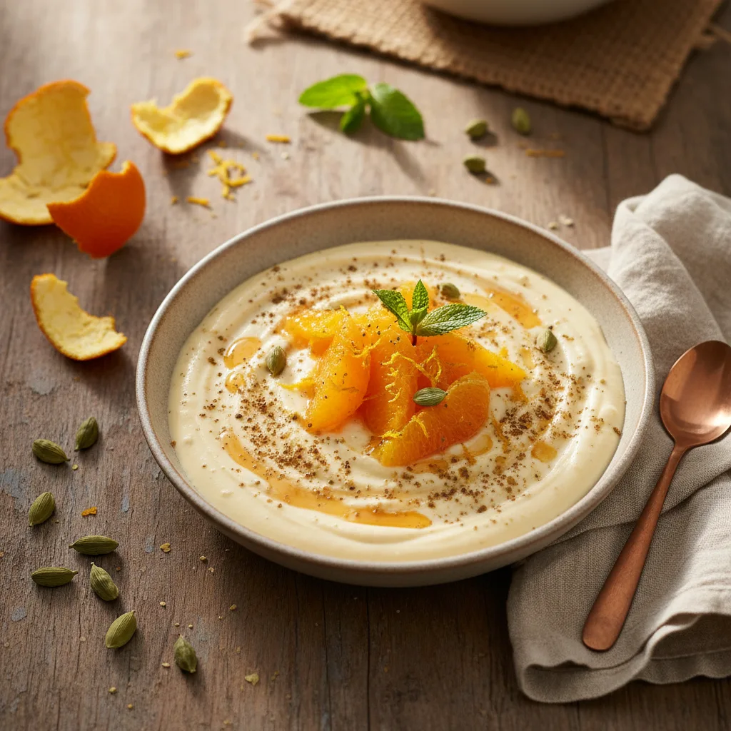 Kardemummakräm med apelsin